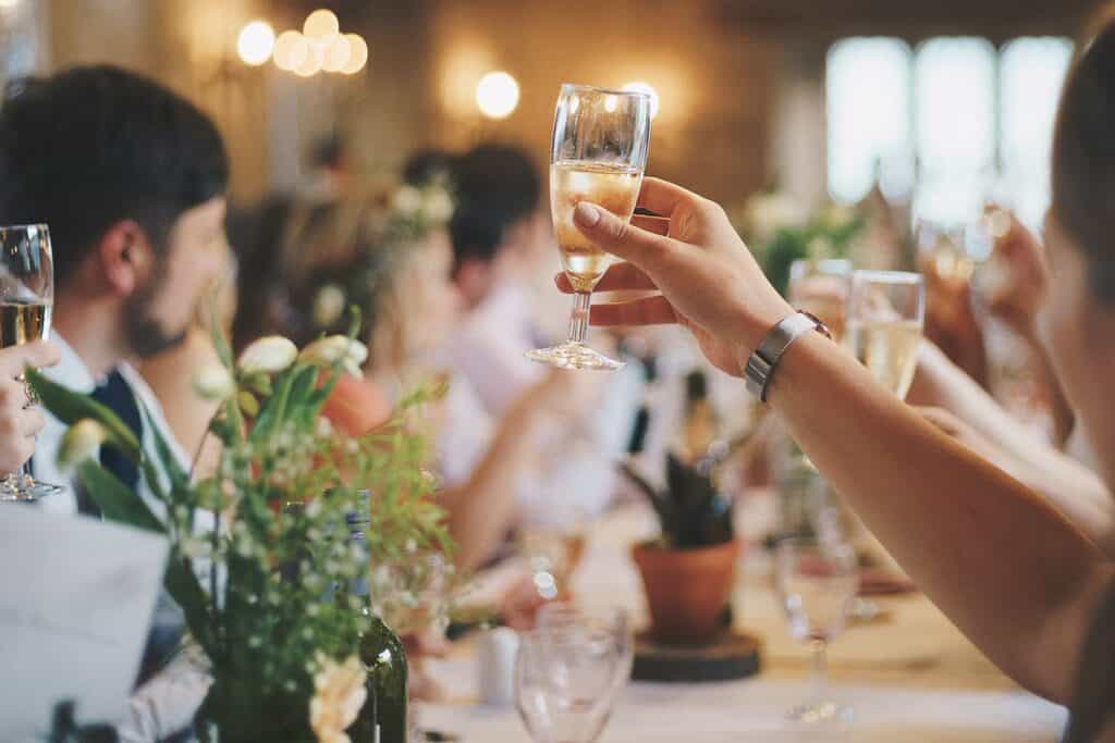 Toast the happy couple with a fantastic selection champagne at Coton House Farm